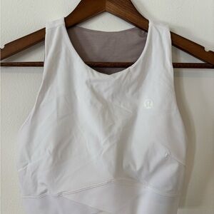 Lululemon White sports bra
